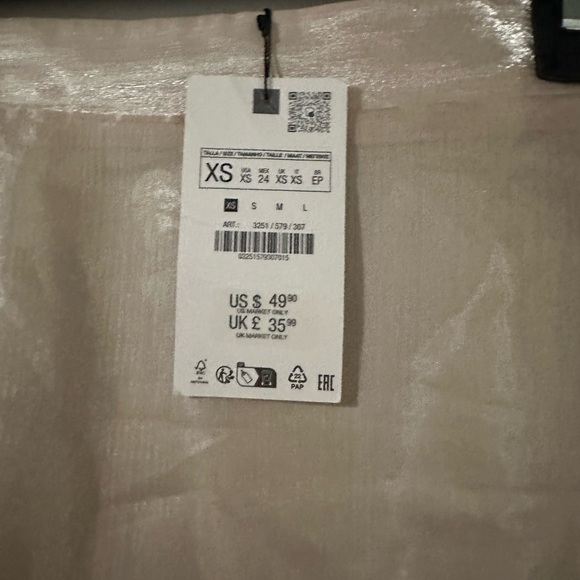 ZARA ORGANZA MIDI SKIRT - Picture 12 of 12